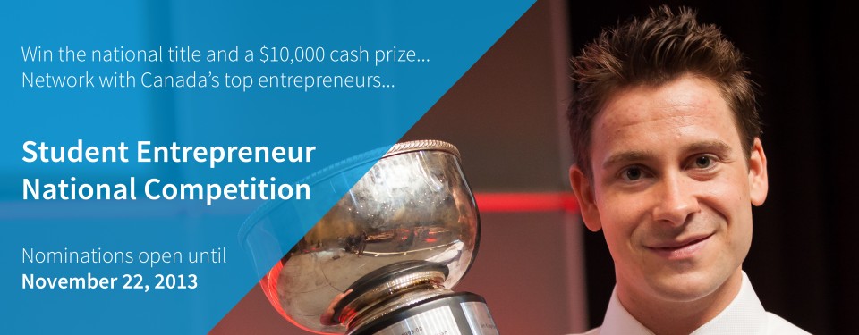 Student Entrepreneur 2013 Nomination  web banner